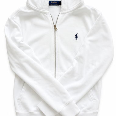 White Polo Ralph Lauren Zip Hoodie