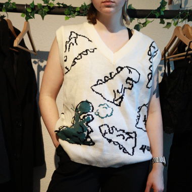 Aelfric Eden Sweater Vest Dinosaur 