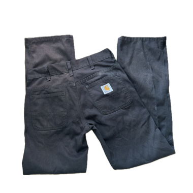 Carhartt Hose schwarz, gerade geschnitten