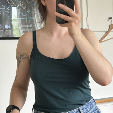 Dark green tank top