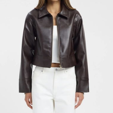 Veste en cuir Kookai