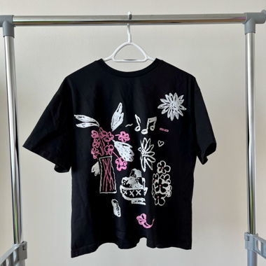 T-shirt nero con stampa