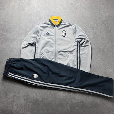 Tuta Adidas Juventus Grigio Nero Taglia S