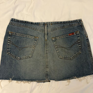 Jupe mini en jean vintage