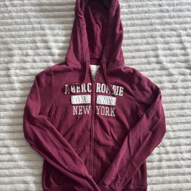 Felpa con cappuccio con zip Abercrombie & Fitch Vintage