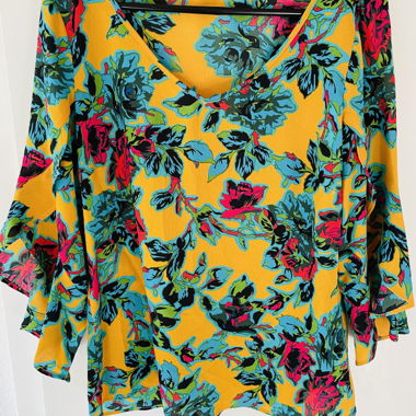 Sisley blouse with floral print, size S