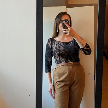 Roberto Cavalli Durchsichtiges Top mit Animal-Print. Hemd