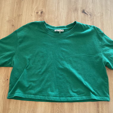 T-shirt corto verde Zara