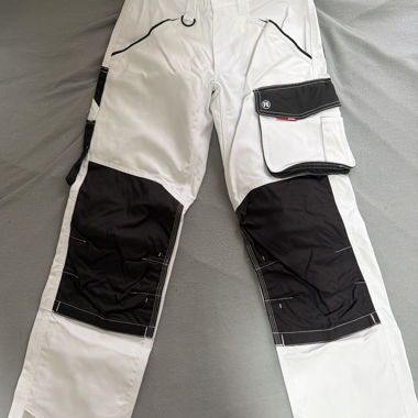 Pantalons de peintre blanc/noir