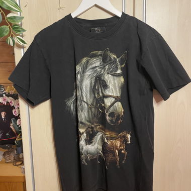 T-Shirt mit Pferdeprint