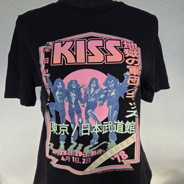 T-shirt nero KISS