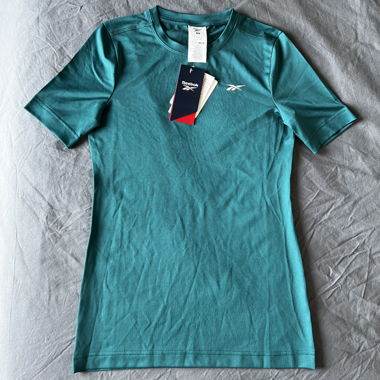 Reebok, sports T‑shirt, new, XS, turquoise green