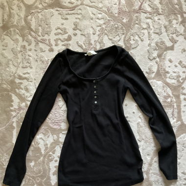 Black long sleeve top