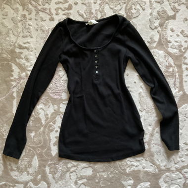 Black long sleeve top