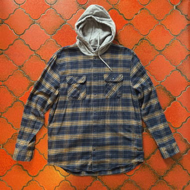 Vans Karo-Hemdjacke mit Kapuze XL