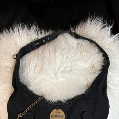 Vintage Diesel Canvas Bag with brass hardware