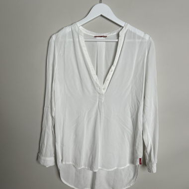 Blusa bianca a maniche lunghe Edc