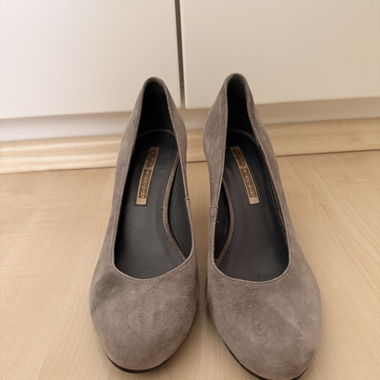 Escarpins en daim Buffalo Wildleder gris