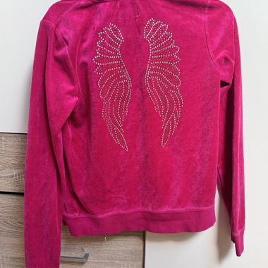 Pink velvet hoodie jacket