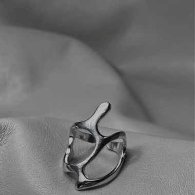 Ring Chrome vintage Y2K acier inoxidable