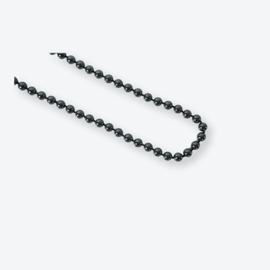Halskette mit runden Onyx Edelstein