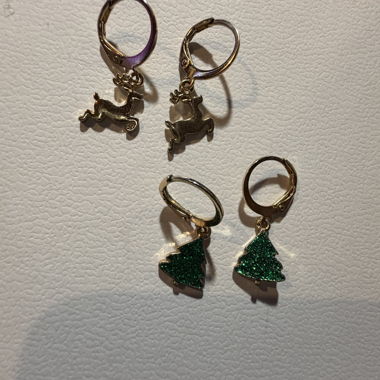 Set di orecchini di Natale