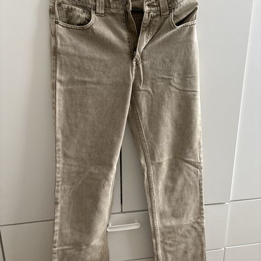 Beige Slim-Fit-Jeans