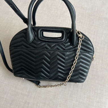 Borsa a tracolla Maje nera trapuntata
