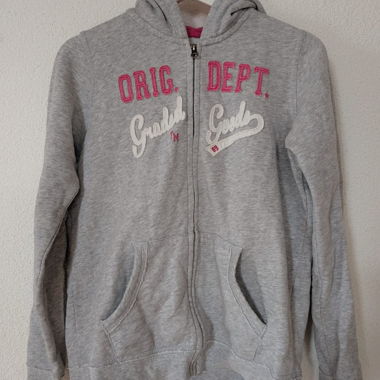 Grey Hooded Jacket Pepperts! Size M