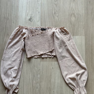 SHEIN schulterfreies Crop Top, Grösse S