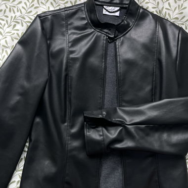 Black Faux Leather Jacket