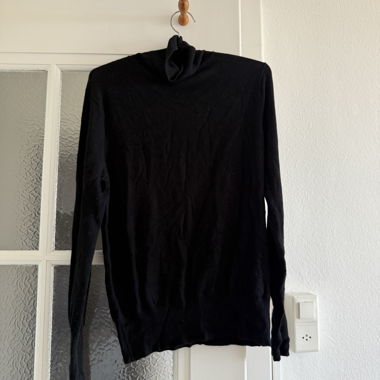 Pull col roulé noir ONLY LIFE