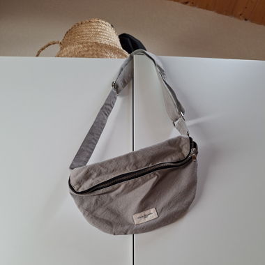 Sac banane gris