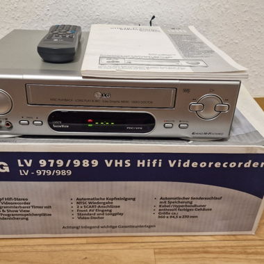 LG LV979 Hifi Stéréo 6 têtes Vidéo OVP & RÉVISÉ
