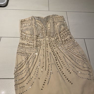Kleid Cremefarben H&M
