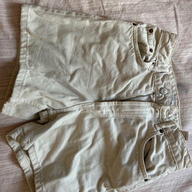 Short in denim beige
