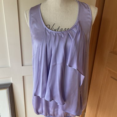 Lila Satin Top by Sinéquanone