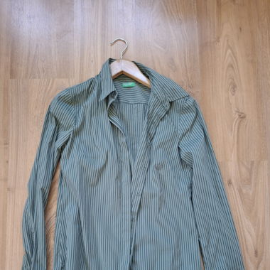 Hemd Grün mit Streifen - Green Striped Shirt