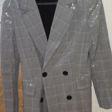 Silver blazer