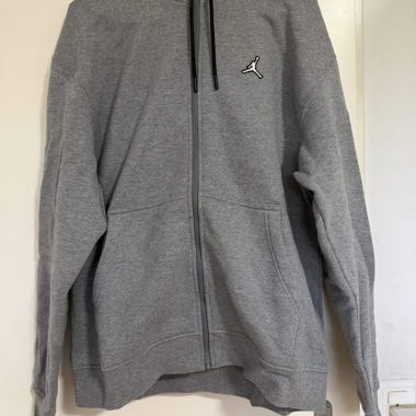 Felpa con cappuccio Jordan grigia con zip