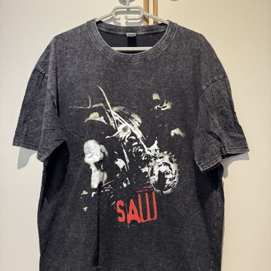 Schwarzes Saw T-Shirt Grösse L