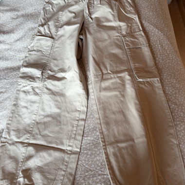 Pantaloni cargo beige