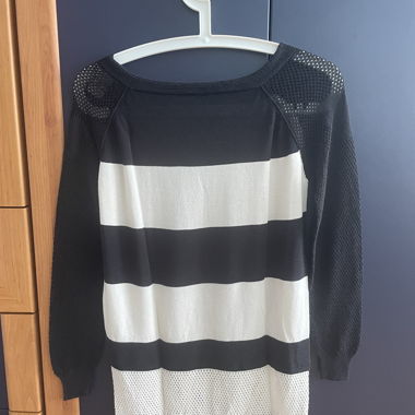 Black and White Striped Sweater