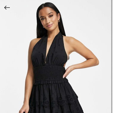 Schwarzes Kleid Gr. 32 von ASOS