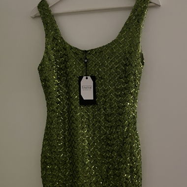 Grünes Minikleid Glitzer - Party Dress Sparkle