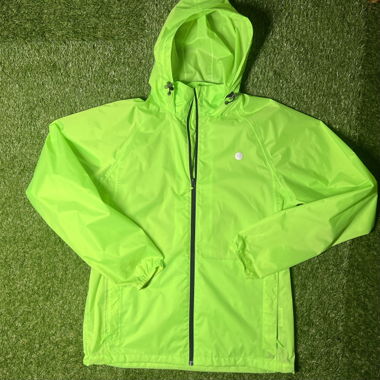 LIKE NEW 46 Nord neon green rain jacket, light