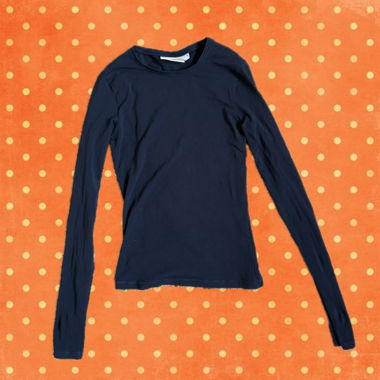 WEEKDAY Long-Sleeve T-Shirt Dark Blue XS