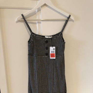 Kariertes Kleid schwarz weiss NEU