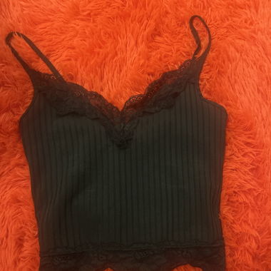 black lace top