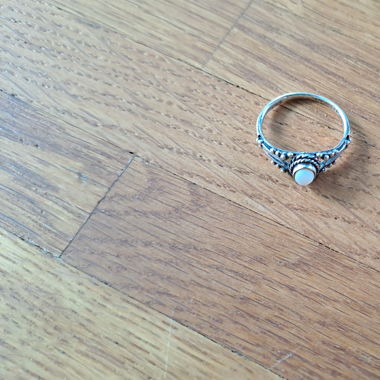 Silberner Fingerring
